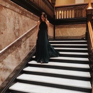 NWT Lulus Mythical Kind of Love Backless Maxi